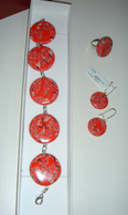 Unique, handmade jewelry (a bracelet, a ring , earrings).